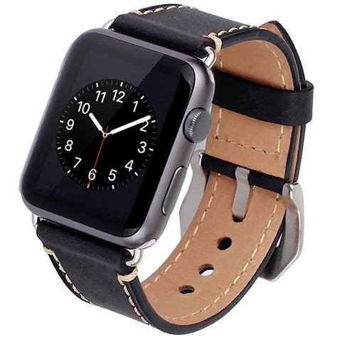 non silicone apple watch bands|apple watch genuine leather band.